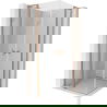 Mexen Mist L Duo двукрилна душ кабина 120 x 120 см, прозрачна, четкана мед - 8A4L-120-120-65-00