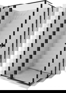 Mexen Mist Duo отваряща се душ кабина 95 x 85 см, черна рамка, черна - 8A4-095L-085P-70-70