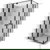 Mexen Mist Duo душ кабина с врати 120 x 95 см, черна рамка, черна - 8A4-120L-095P-70-70