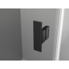 Mexen Mist L Duo отваряема душ кабина 115 x 95 см, черна решетка, черна - 8A4L-115L-095P-70-77