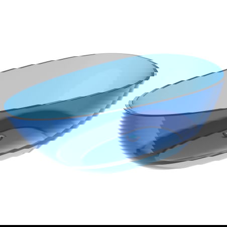 Mexen Glass деним свободностояща прозрачна вана 170 x 85 cm, хромиран изпускател - 58061708507