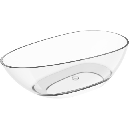 Mexen Glass прозрачна свободностояща вана 170 x 85 cm, clear, хромиран затвор