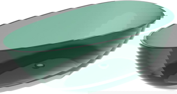 Mexen Glass teal свободностояща прозрачна вана 170 x 85 cm, хромиран капак - 58061708511