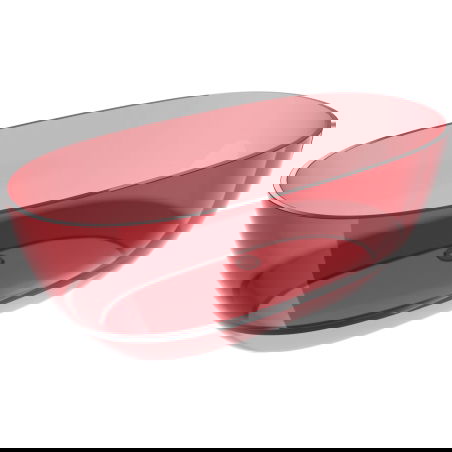 Mexen Pure розова свободностояща прозрачна вана 170 x 80 см, хромиран клапан - 58071708003