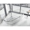 Mexen Pure прозрачна самостоятелна вана 170 x 80 см, прозрачна, хромиран