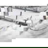 Mexen Pure прозрачна свободностояща вана 170 x 80 cm, хром запушалка - 58071708008