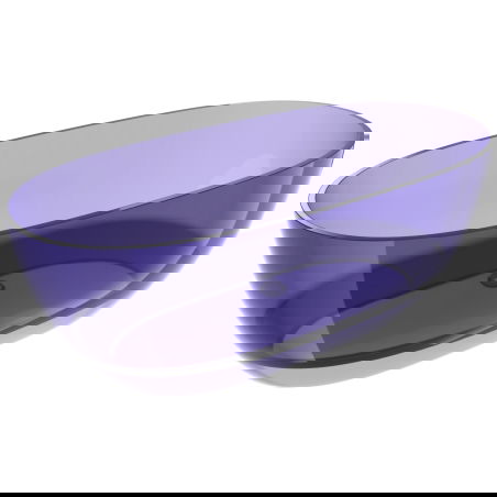 Mexen Pure тъмно шистово синьо свободностояща прозрачна вана 170 x 80 см, хромиран клапан - 58071708010