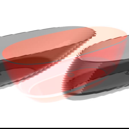 Mexen Pure розова свободностояща вана прозрачен 170 x 80 см, хром капачка - 58071708014