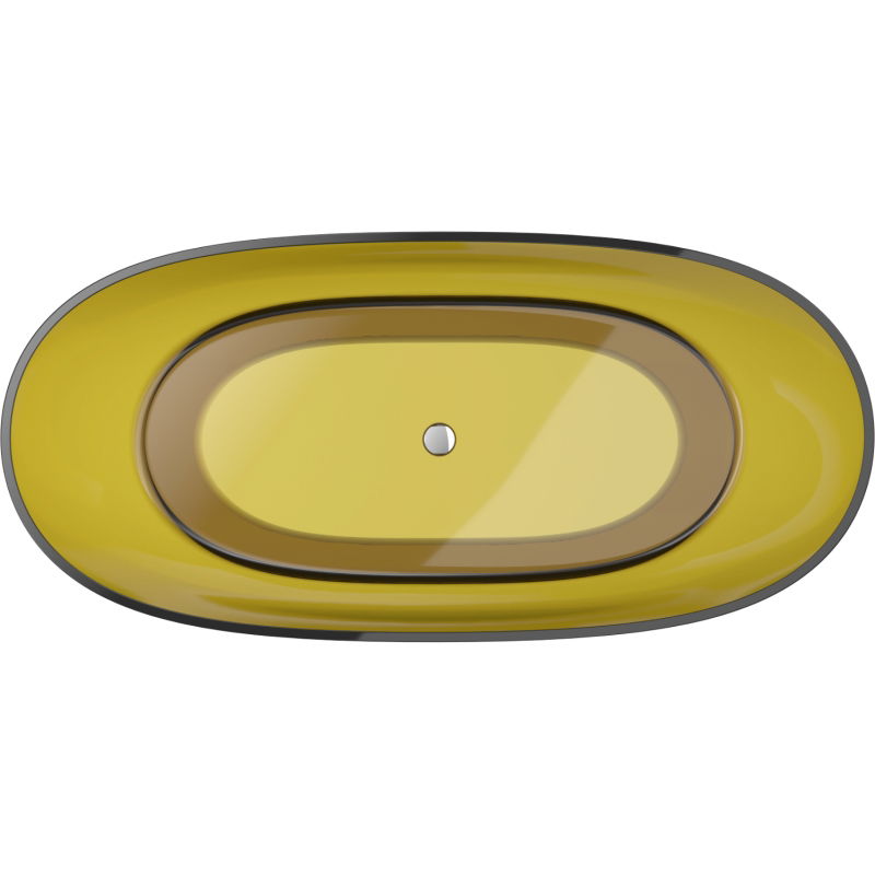 Mexen Pure honey вана свободностояща прозрачна 170 x 80 см, тапа хром - 58071708015