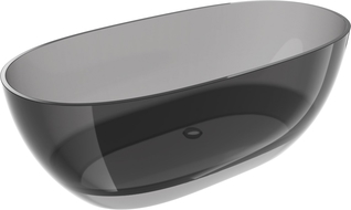 Mexen Pure димяща свободностояща прозрачна вана 170 x 80 см, хромиран изпускател - 58071708019