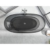 Mexen Pure свободностояща прозрачна вана 170 x 80 см, пушек, хромиран затвор
