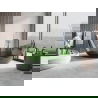 Mexen Vea forest самостоятелна прозрачна вана 180 x 80 см, хромиран стопер - 58091808002