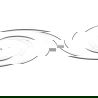 Mexen Vea clear вана свободностояща прозрачна 180 x 80 cm, хром - 58091808008