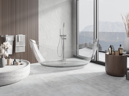 Mexen Vea прозрачна вана на свободностояща прозрачна 180 x 80 см, хромиран сифон - 58091808008