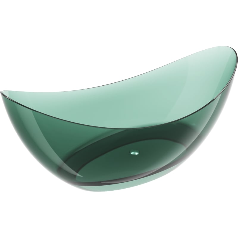 Mexen Vea teal свободностояща прозрачна вана 180 x 80 см, хромиран изпускател - 58091808011