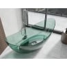 Mexen Vea teal свободностояща прозрачна вана 180 x 80 см, хромиран изпускател - 58091808011