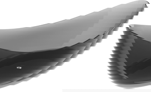 Mexen Vea черна свободностояща вана прозрачна 180 x 80 cm, хромиран клапан - 58091808013