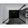 Mexen Apia плъзгаща се душ кабина 90 x 80 см, прозрачна, златиста + поддушова