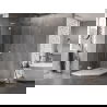 Mexen Lunar L петстенен душ кабина с врата, лява - 80 x 90 см, прозрачен, хром - 831L-080L-090P-01-00-L