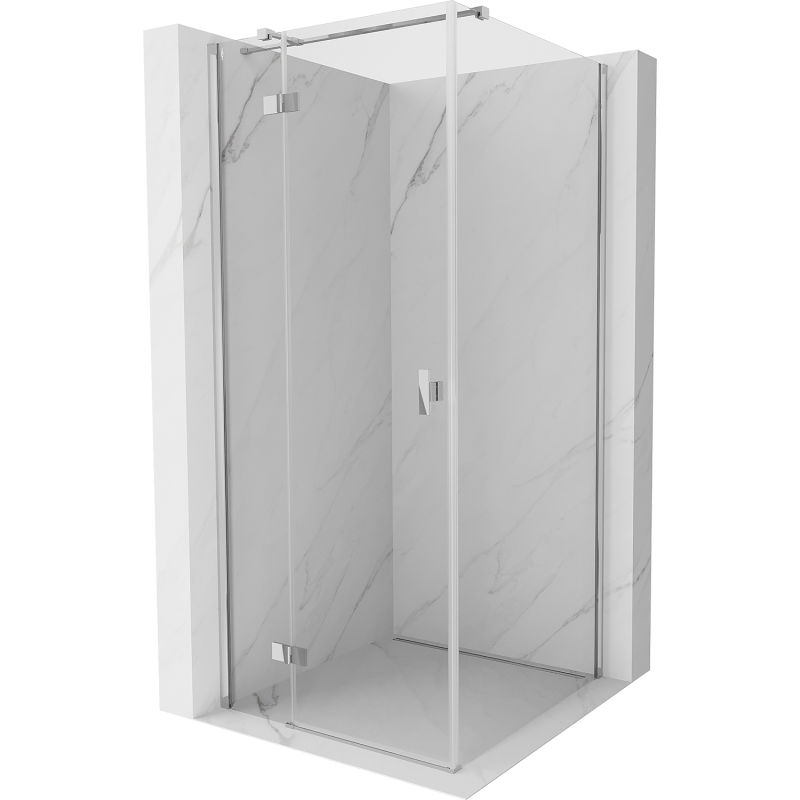 Mexen Mist H T душ кабина с отваряща се врата лява 80 x 80 см, прозрачна, хром - 8A5T-080-080-01-00-L