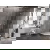 Mexen Lunar L право отваряща се петостенна душ кабина 80 x 100 см, прозрачна, хром - 831L-080P-100L-01-00-P