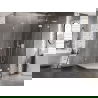 Mexen Lunar L петстенна душ кабина с врата, дясно отваряща се 80 x 90 см, прозрачна, бяла - 831L-080P-090L-20-00-P