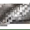 Mexen Lunar L петстенна душ кабина с врата, дясно отваряща се 80 x 90 см, прозрачна, бяла - 831L-080P-090L-20-00-P