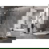 Петостенна душ кабина Mexen Lunar лява 80 x 90 см, прозрачна, бяла - 831-080L-090P-20-00-L