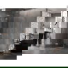 Mexen Lunar L петстенна душ кабина лява 80 x 90 см, прозрачна, четкан мед - 831L-080L-090P-65-00-L