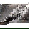 Mexen Lunar L петстенна душ кабина лява 80 x 90 см, прозрачна, четкан мед - 831L-080L-090P-65-00-L