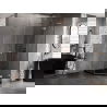 Душ кабина Mexen Lunar L с петстенка врата дясна 80 x 90 см, прозрачна, четкана мед - 831L-080P-090L-65-00-P