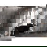 Душ кабина Mexen Lunar L с петстенка врата дясна 80 x 90 см, прозрачна, четкана мед - 831L-080P-090L-65-00-P