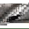 Mexen Lunar L петстенно душ кабина, овална, дясна 80 x 100 см, прозрачен, черен - 831L-080P-100L-70-00-P