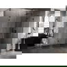 Mexen Lunar L петстенно душ кабина, овална, дясна 80 x 100 см, прозрачен, черен - 831L-080P-100L-70-00-P