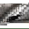 Mexen Lunar L петстенно душ кабина, овална, дясна 80 x 100 см, прозрачен, черен - 831L-080P-100L-70-00-P