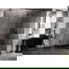 Mexen Lunar L петстенна душ кабина с панти, дясна 80 x 90 см, прозрачна, gun metal- 831L-080P-090L-95-00-P
