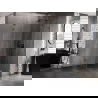 Mexen Lunar L петстенна душ кабина с врата на панти дясна 90 x 100 см, прозрачна, gun metal - 831L-090P-100L-95-00-P