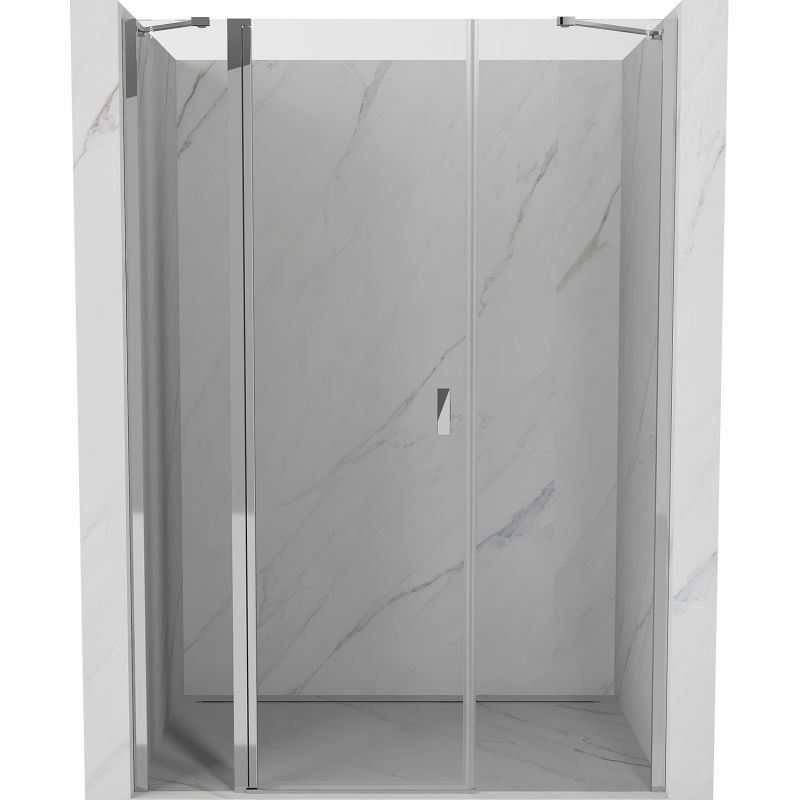 Mexen Mist врати за душ въртящи се 125 cm, прозрачни, хром - 8A4-125-001-01-00
