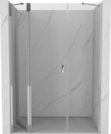 Mexen Mist врати за душ кабина, отварящи се, 140 cm, прозрачни, хром - 8A4-140-001-01-00