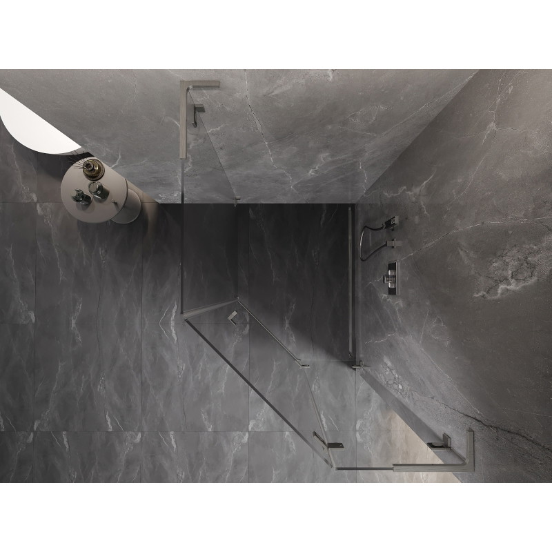 Mexen Lunar L петоъгълна душ кабина с отваряща се врата дясна 80 x 90 см,