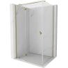 Mexen Mist H T лява отваряема душ кабина 115 x 70 см, прозрачна, златна - 8A5T-115-070-50-00-L