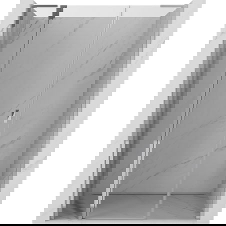 Mexen Mist L врати за душ отваряеми 155 см, прозрачни, хромирани - 8A4L-155-001-01-00