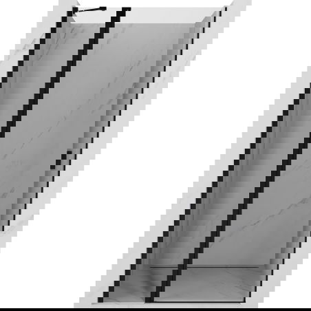 Mexen Mist врати за душ кабина, 105 см, прозрачни, черни - 8A4-105-000-70-00