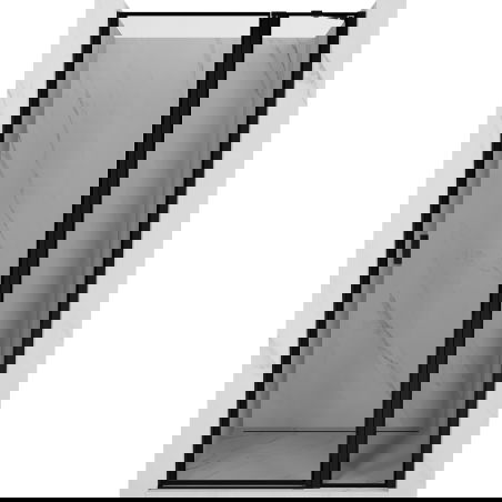 Mexen Mist врата за душовка с панти, десни 120 см, черна рамка, черни - 8A4-120-000-70-70-P