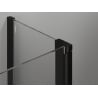 Mexen Mist L врата за душ кабина, отварящи се надясно, 105 см, черна рамка, черно - 8A4L-105-000-70-70-P