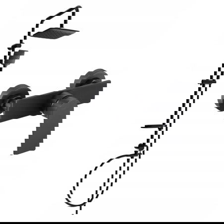 Mexen Alexa Sven Външен душ комплект с душ глава и душ батерия, черен - 71240262-70