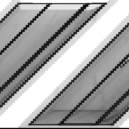 Mexen Mist L врати за душ, отваряеми надясно 160 см, черна рамка, черни - 8A4L-160-001-70-70-P