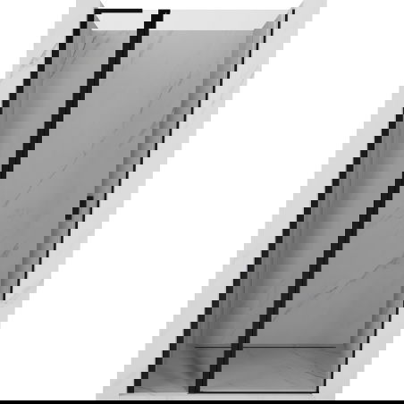 Mexen Mist L врати за душ кабина, отваряеми 110 cm, прозрачни, черни - 8A4L-110-000-70-00