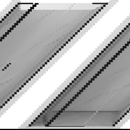 Mexen Mist L окачваща душ врата 135 cm, прозрачна, черна - 8A4L-135-001-70-00