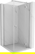 Mexen Mist H T кабина за душ с врата вдясно 80 x 80 см, прозрачен, хром - 8A5T-080-080-01-00-P